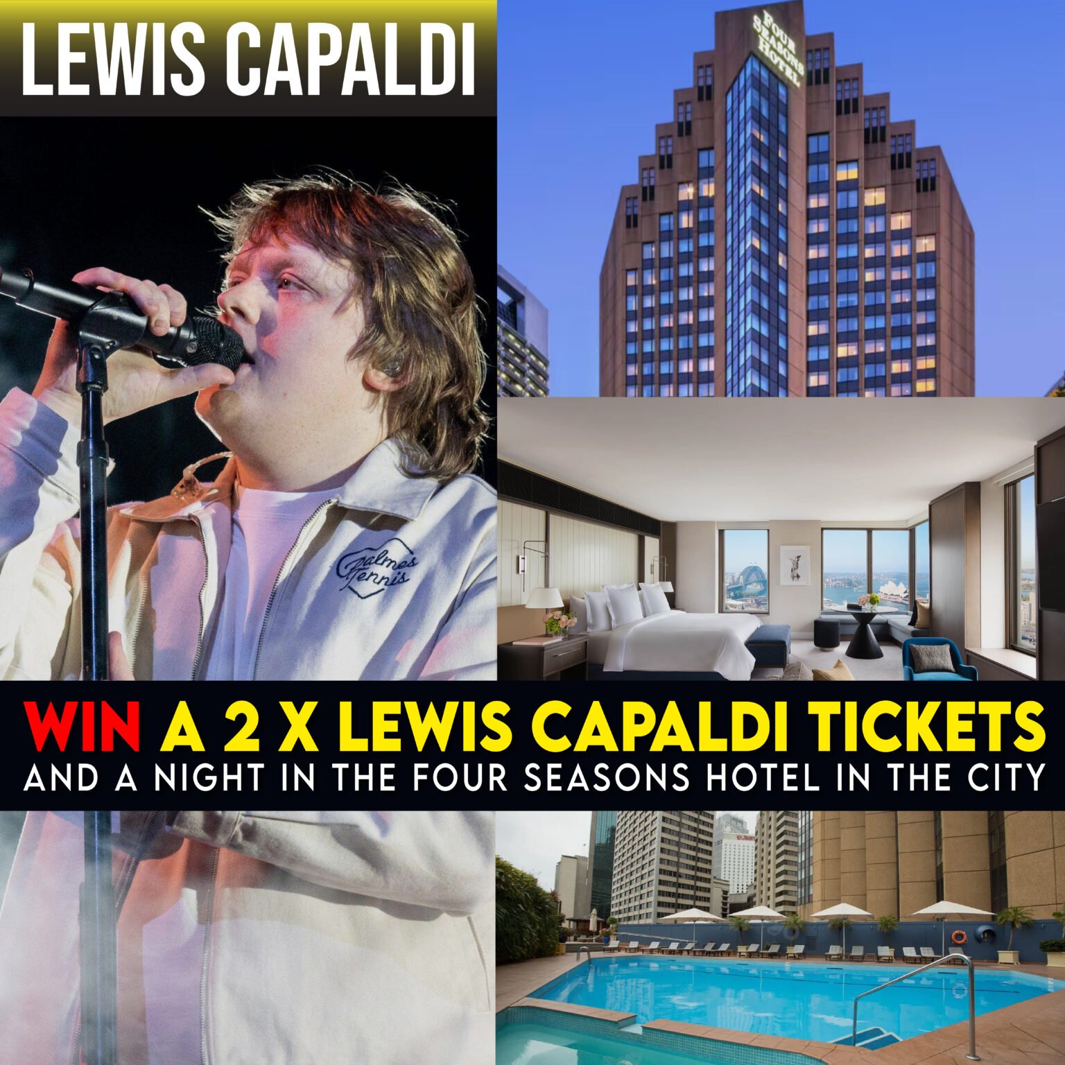 Lewis Capaldi Concert alongwith 4 Season Hotel Stay