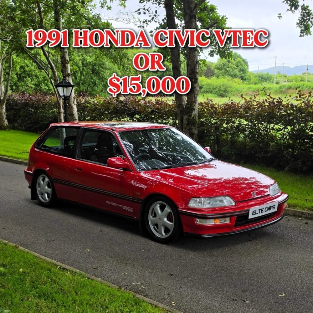Honda Civic DOHC VTEC (1991) OR $15,000 (AUD) Tax Free Cash